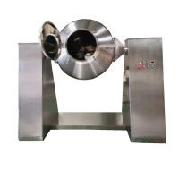 JHS-P SS 304 80 to 200 degree heating available dry powder blending machine double cone mixer for food industry