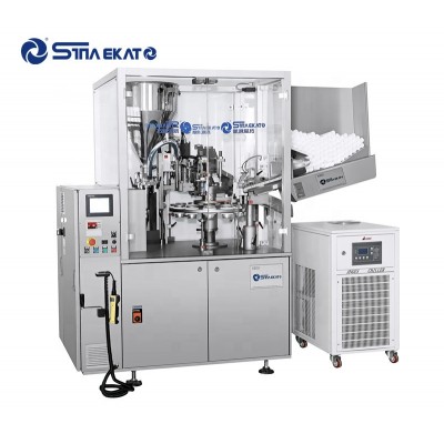 SINAEKATO Automatic Daily Chemical Tube Fill Seal Equipment Cosmetic Filling Sealing Machine